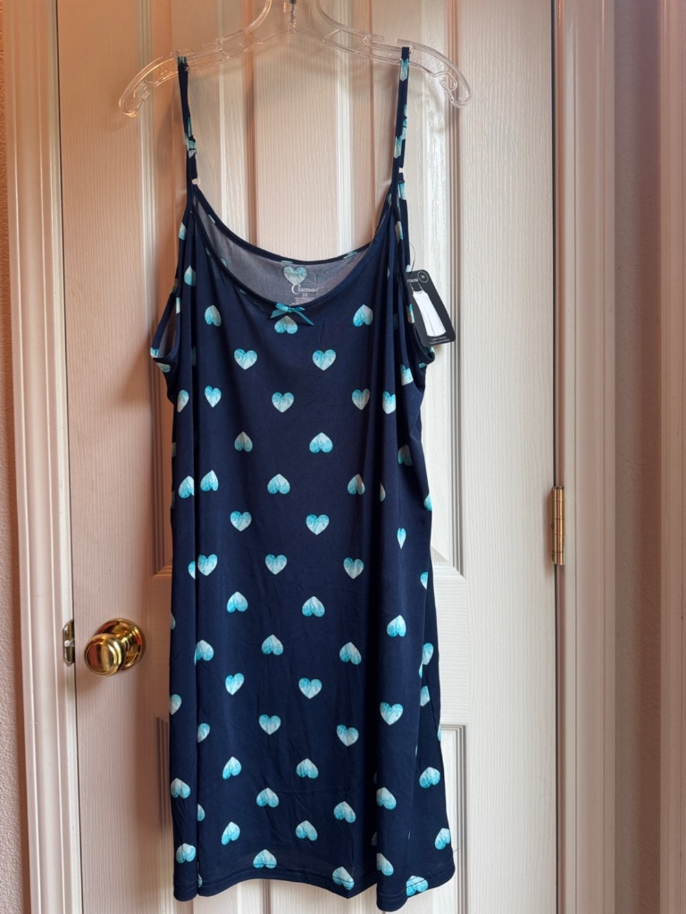 NWT CHARMOUR COOL GRAY FLORAL CHEMISE PJ GOWN